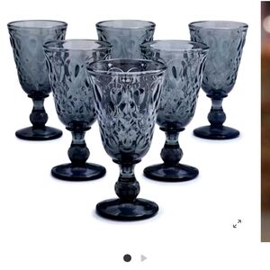 Sur la Table La Rochère Gray Wine Glasses